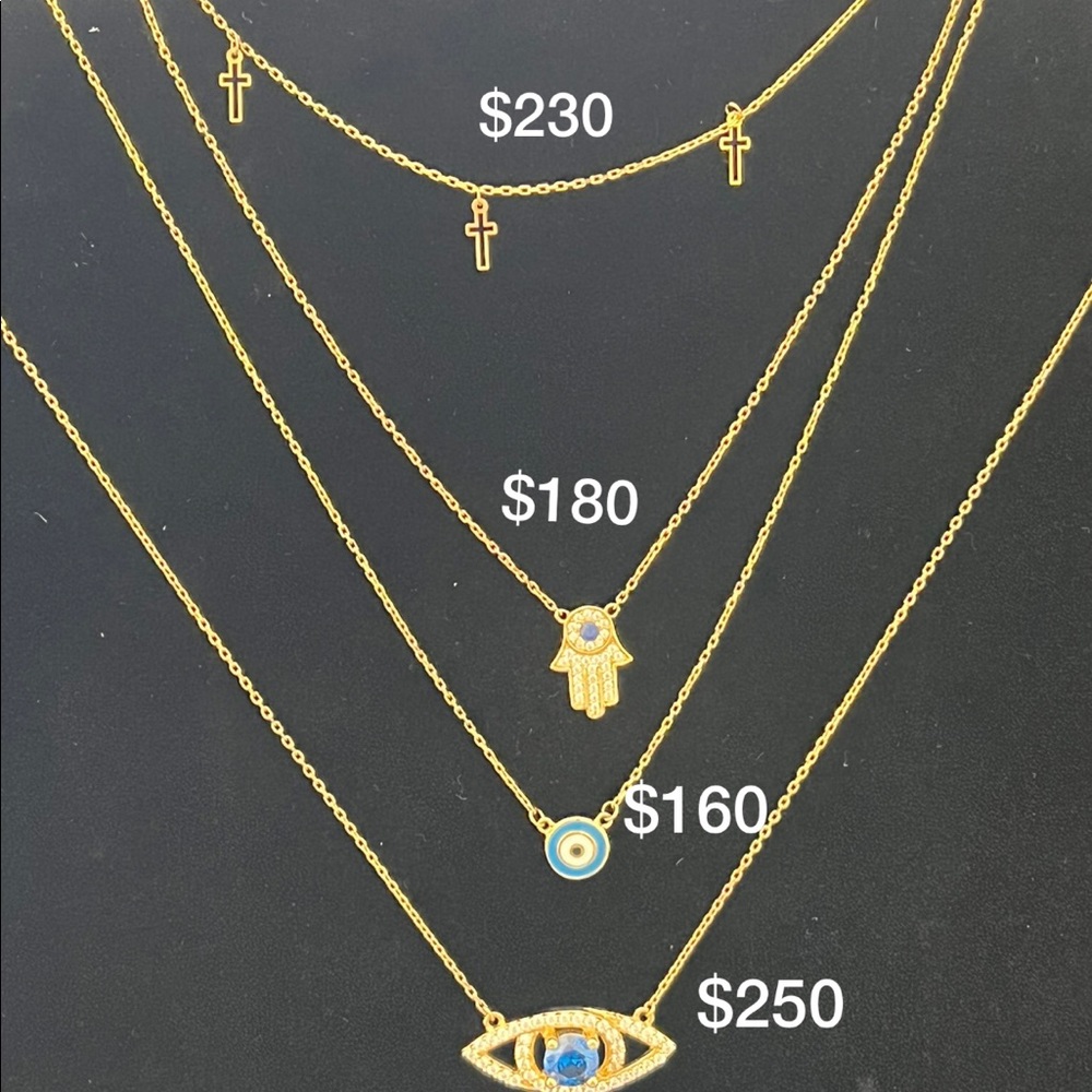 14k necklaces prices if you pay out of poshmark